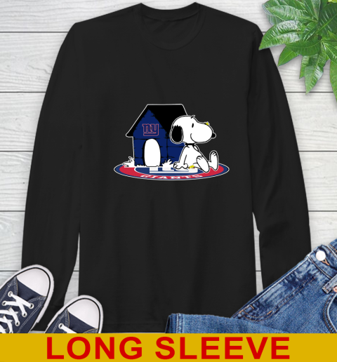 NFL Football New York Giants Snoopy The Peanuts Movie Shirt Long Sleeve T-Shirt 2