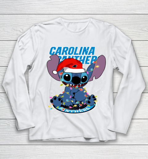 Carolina Panthers NFL Football noel stitch Christmas Youth Long Sleeve