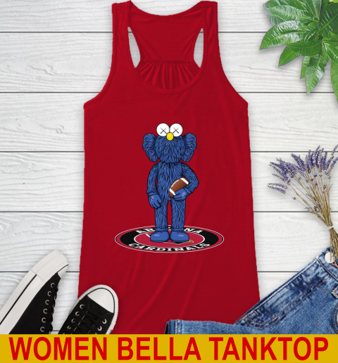 NFL Football Arizona Cardinals Kaws Bff Blue Figure Shirt Racerback Tank 6