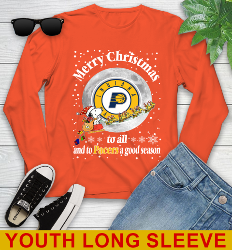Indiana Pacers Merry Christmas To All And To Pacers A Good Season NBA Basketball Sports Youth Long Sleeve 3