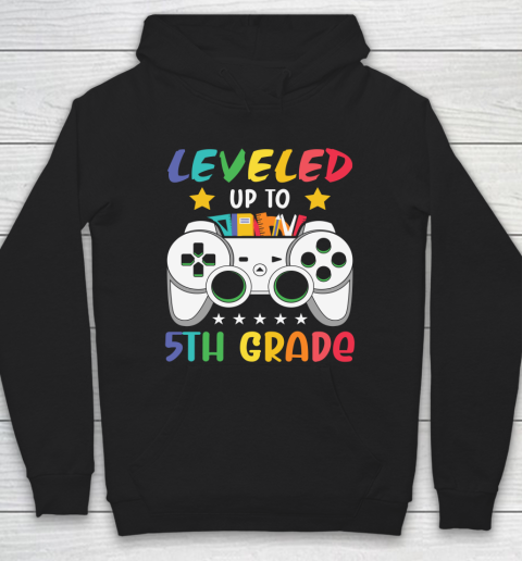 Back To School Shirt Leveled up to 5h grade Hoodie