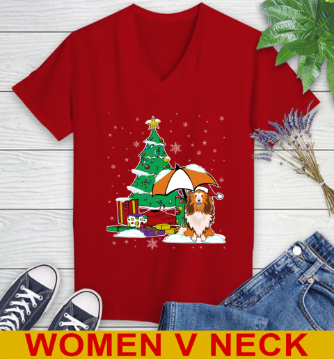 Sheltie Christmas Dog Lovers Shirts 223
