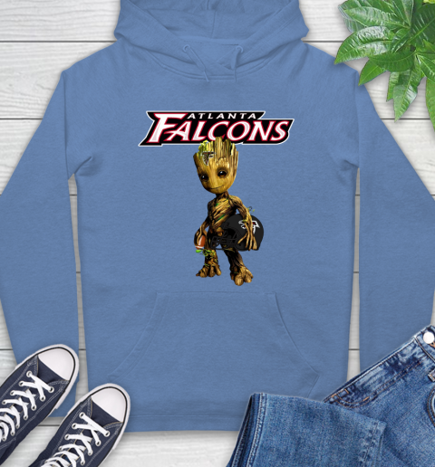 Atlanta Falcons NFL Football Groot Marvel Guardians Of The Galaxy Hoodie 11