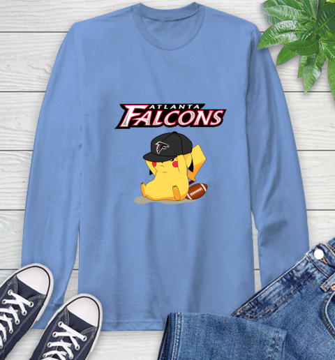 NFL Pikachu Football Sports Atlanta Falcons Long Sleeve T-Shirt 11