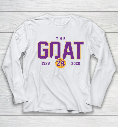 Kobe Bryant The Goat 1978 2020 Youth Long Sleeve