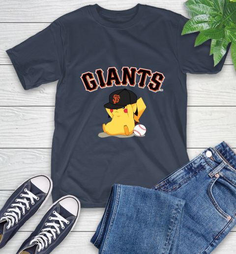 MLB Pikachu Baseball Sports San Francisco Giants T-Shirt 4