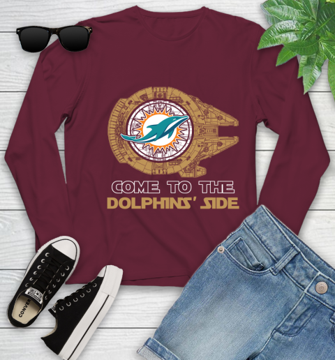 NFL Come To The Miami Dolphins Wars Football Sports Youth Long Sleeve 6