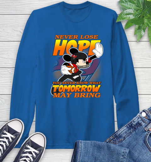 Tampa Bay Buccaneers NFL Football Mickey Disney Never Lose Hope Long Sleeve T-Shirt 10