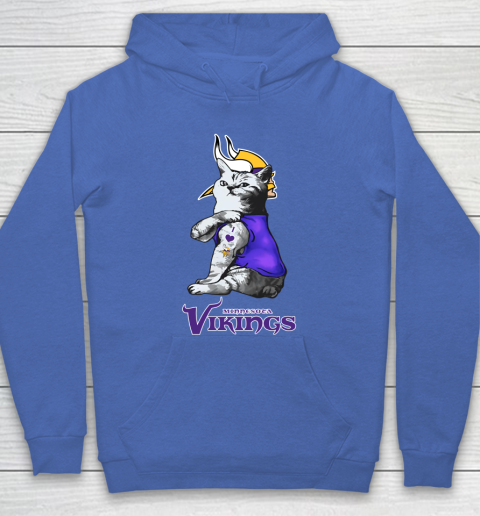 NFL Football My Cat Loves Minnesota Vikings Hoodie 6