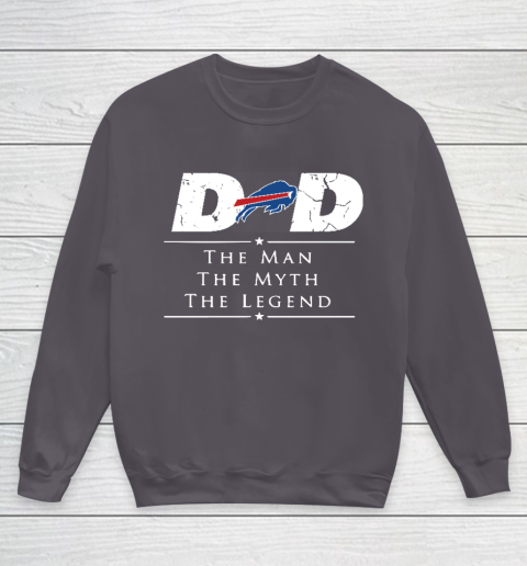 Buffalo Bills NFL Football Dad The Man The Myth The Legend Youth Sweatshirt 5