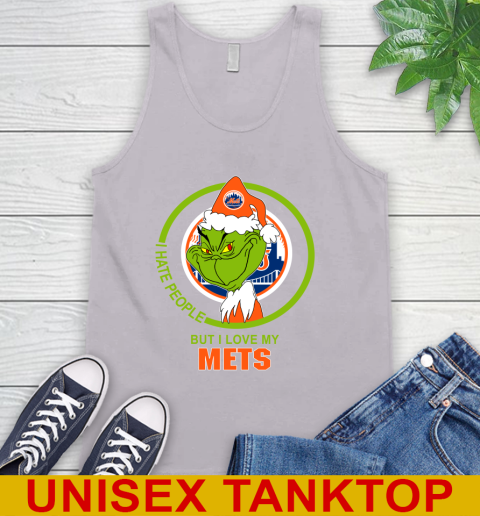 New York Mets MLB Christmas Grinch I Hate People But I Love My Favorite Baseball Team Tank Top 4