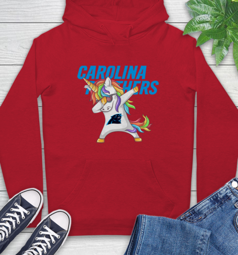 Carolina Panthers NFL Football Funny Unicorn Dabbing Sports Hoodie 10