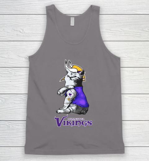 NFL Football My Cat Loves Minnesota Vikings Tank Top 6
