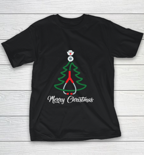 Merry Christmas Nurse Tee Yuletide Practitioners Cute Gift Youth T-Shirt