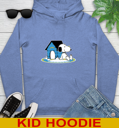 NFL Football Los Angeles Chargers Snoopy The Peanuts Movie Shirt Youth Hoodie 12