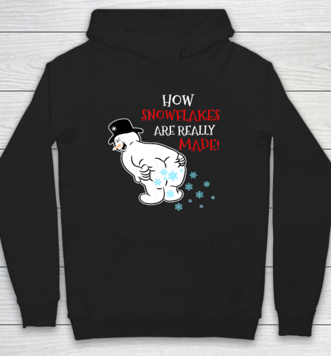 Funny Snowman How Snowflake Are Really Made Christmas Cutome Hoodie