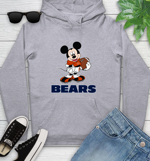 NFL Football Chicago Bears Cheerful Mickey Mouse Shirt Youth Hoodie 6