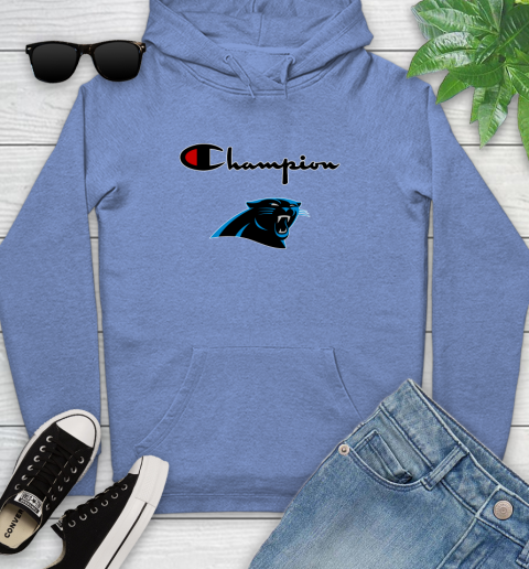 NFL Football Carolina Panthers Champion Shirt Youth Hoodie 9