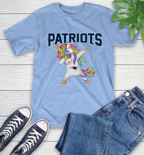 New England Patriots NFL Football Funny Unicorn Dabbing Sports T-Shirt 11