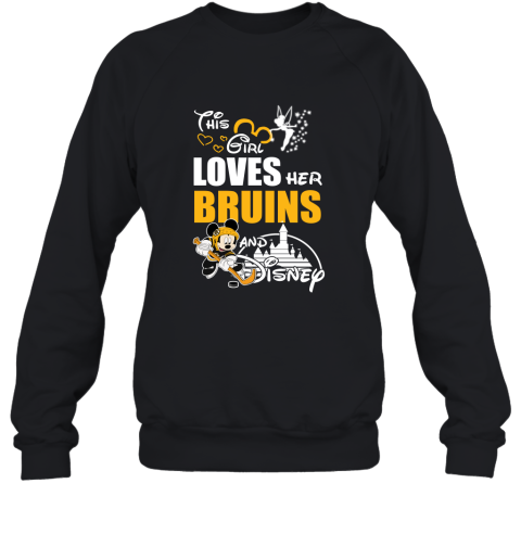 This Girl Love Her Boston Bruins And Mickey Disney Sweatshirt
