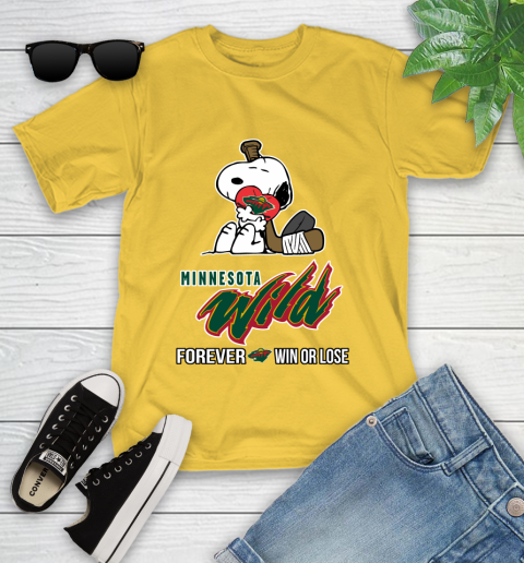 NHL The Peanuts Movie Snoopy Forever Win Or Lose Hockey Minnesota Wild 110