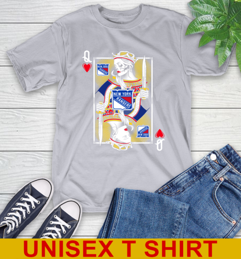 NHL Hockey New York Rangers The Queen Of Hearts Card Shirt T-Shirt 6 NHL Hockey New York Rangers The Queen Of Hearts Card Shirt T-Shirt - Image 6