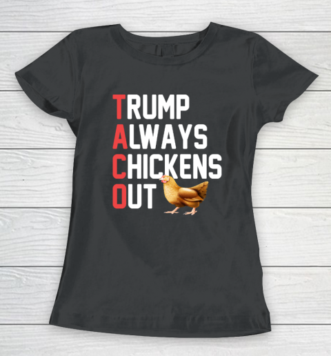 Political Trending TACO Trump Always Chickens Out Women's T-Shirt