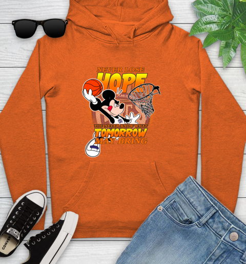 Sacramento Kings NBA Basketball Mickey Disney Never Lose Hope Youth Hoodie 4