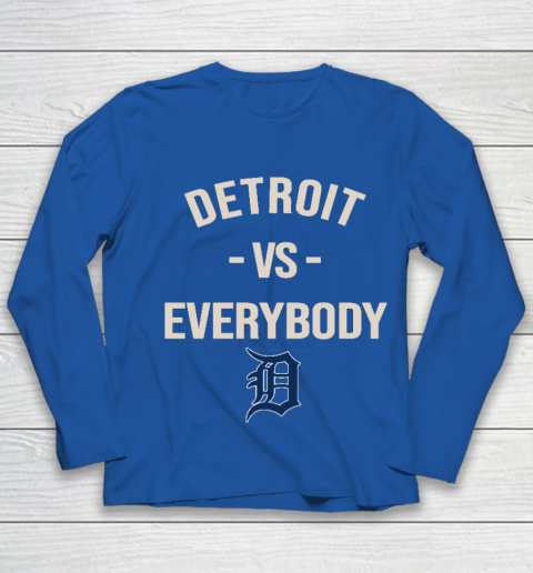 Detroit Tigers Vs Everybody Youth Long Sleeve 7
