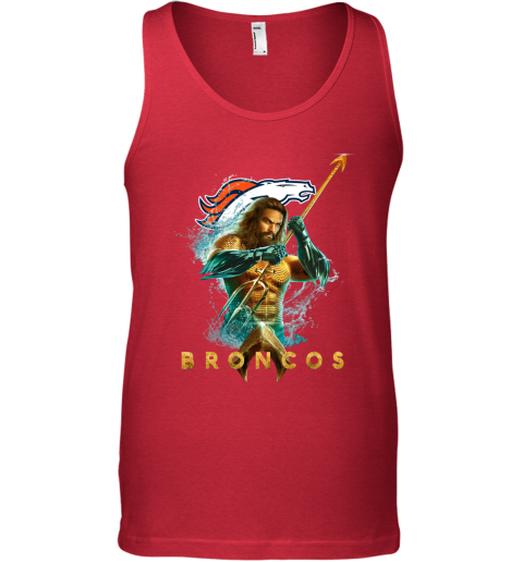 NFL Denver Broncos Aquaman DC Football Sports LxYFGA901vR unisex tank 17 95 151514 front red