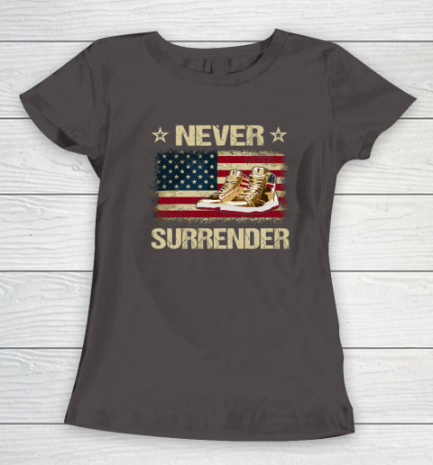 Never Surrender Gold Sneakers Pro Trump 2024 Women's T-Shirt 5