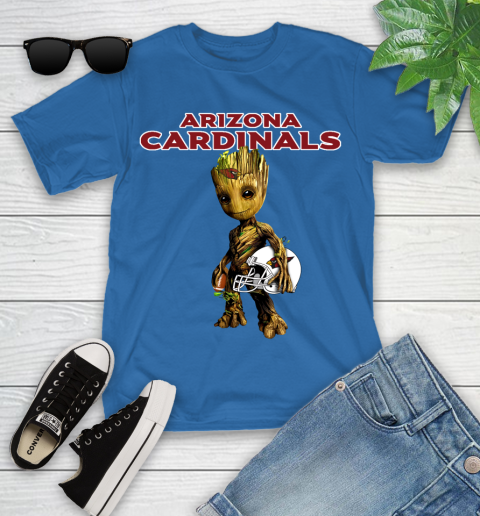 Arizona Cardinals NFL Football Groot Marvel Guardians Of The Galaxy Youth T-Shirt 9