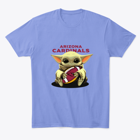 Baby Yoda Loves The Arizona Cardinals nvn1 baby yoda loves the arizona cardinals classic t shirt 2 front violet