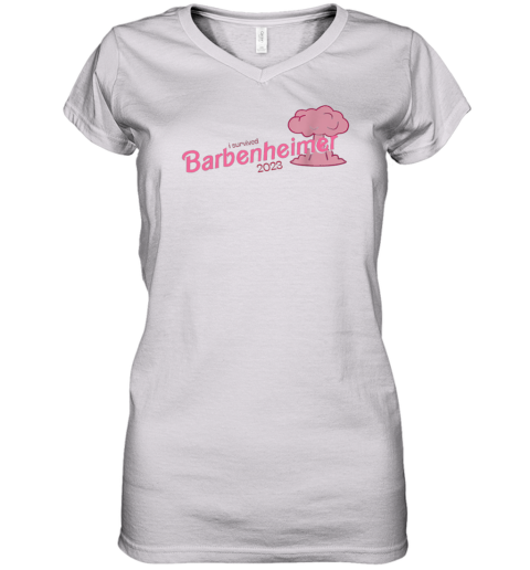 I Survived Barbenheimer 2023 Women's V-Neck T-Shirt