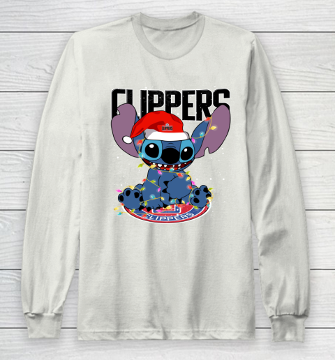 LA Clippers NBA noel stitch Basketball Christmas Long Sleeve T-Shirt 9