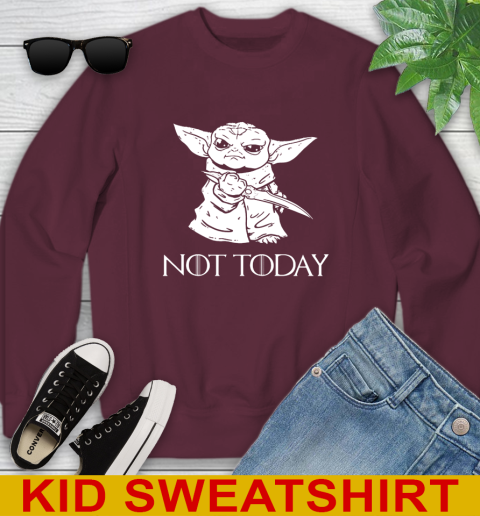 Not Today Game Of Thrones Star Wars Baby Yoda Shirt 112