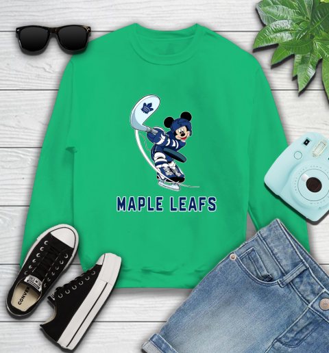 NHL Hockey Toronto Maple Leafs Cheerful Mickey Mouse Shirt Sweatshirt 7