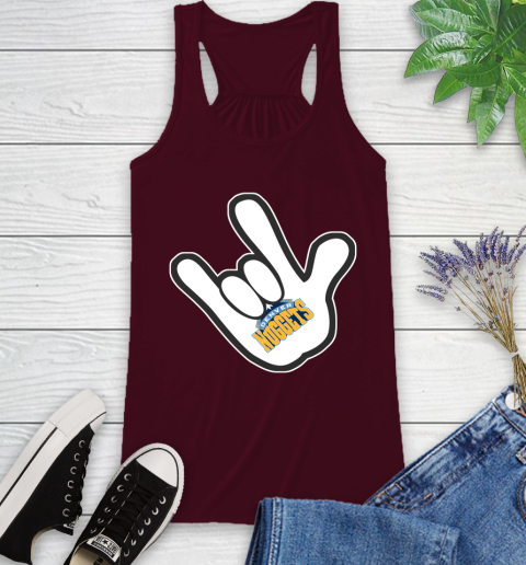 Denver Nuggets NBA Basketball Mickey Rock Hand Disney Racerback Tank 3