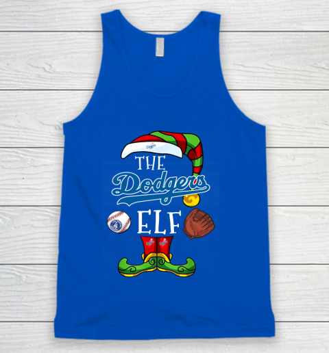 Los Angeles Dodgers Christmas ELF Funny MLB Tank Top 4