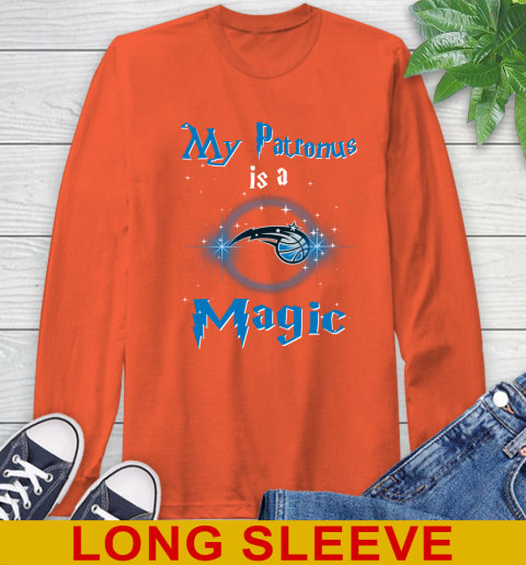NBA Basketball Harry Potter My Patronus Is A Orlando Magic Long Sleeve T-Shirt 4