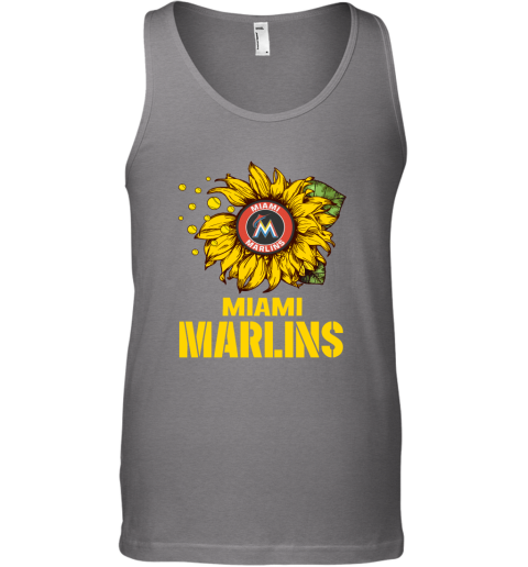 Miami Marlins Sunflower MLB Baseball Tank Top 