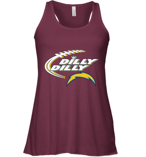 NFL Los Angeles Chargers Dilly Dilly Football Sports DFNTw26s5C1 flowy tank 32 95 151514 front maroon