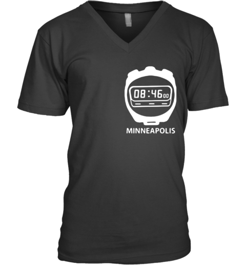 Minneapolis 8 Minutes And 46 Seconds V-Neck T-Shirt