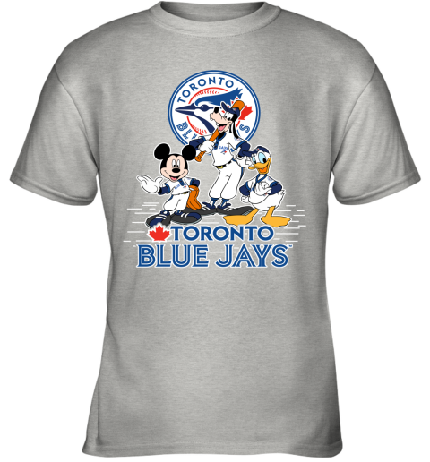 MLB Toronto Blue Jays Mickey Mouse Donald Duck Goofy Baseball T