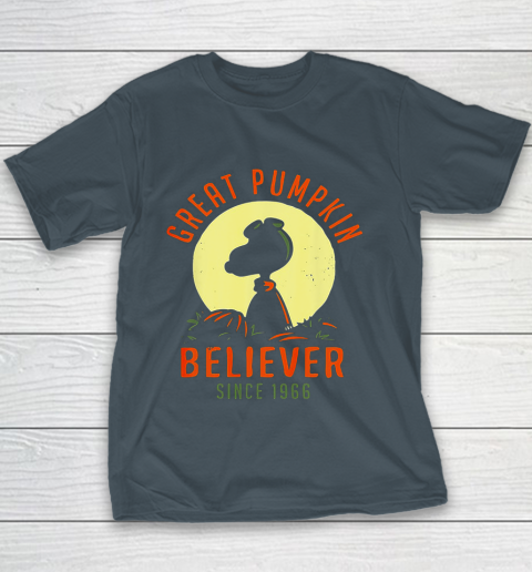 Peanuts Great Pumpkin believer since 1966 Halloween Youth T-Shirt 5