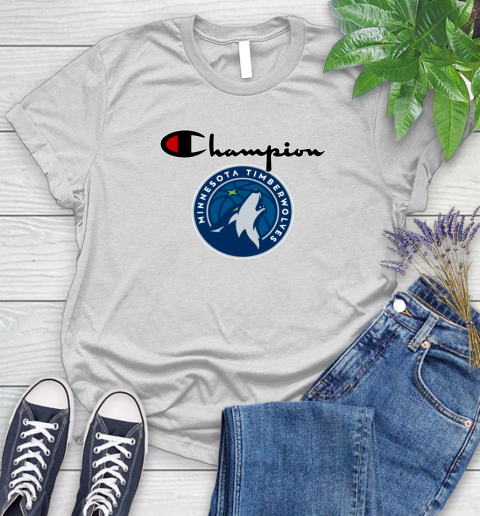 NBA Basketball Minnesota Timberwolves Champion Shirt Women's T-Shirt