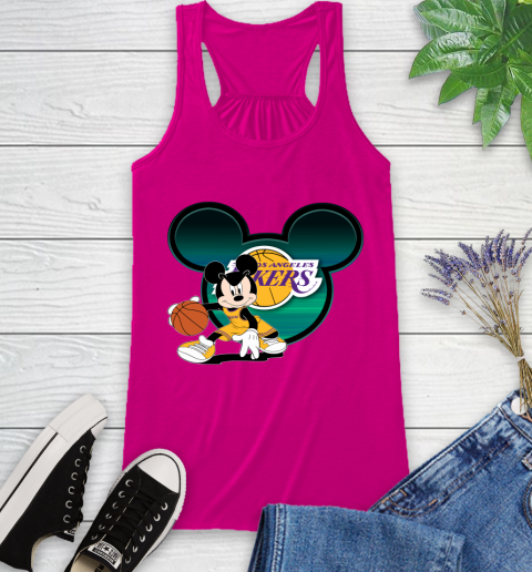 NBA Los Angeles Lakers Mickey Mouse Disney Basketball Racerback Tank 8