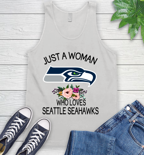 NFL Just A Woman Who Loves Seattle Seahawks Football Sports Tank Top