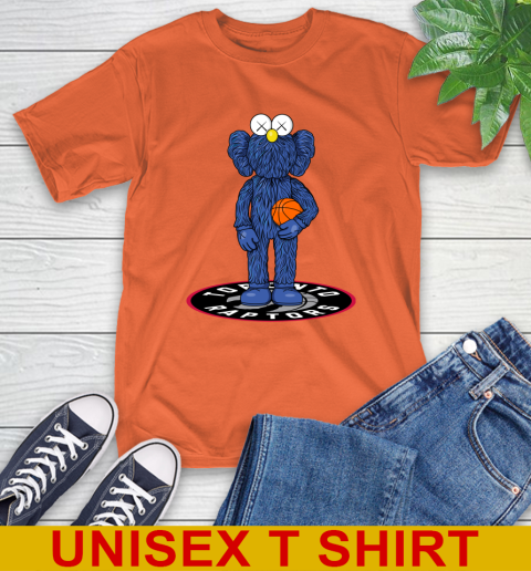 NBA Basketball Toronto Raptors Kaws Bff Blue Figure Shirt T-Shirt 5