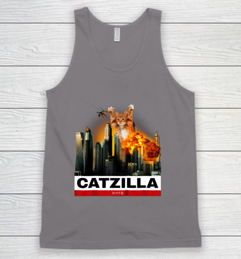 CATZILLA  Funny Kitty Tshirt for Cat lovers to Halloween Tank Top 6